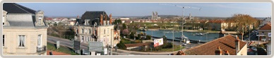 Vue sur le port de France &agrave; Toul, 54